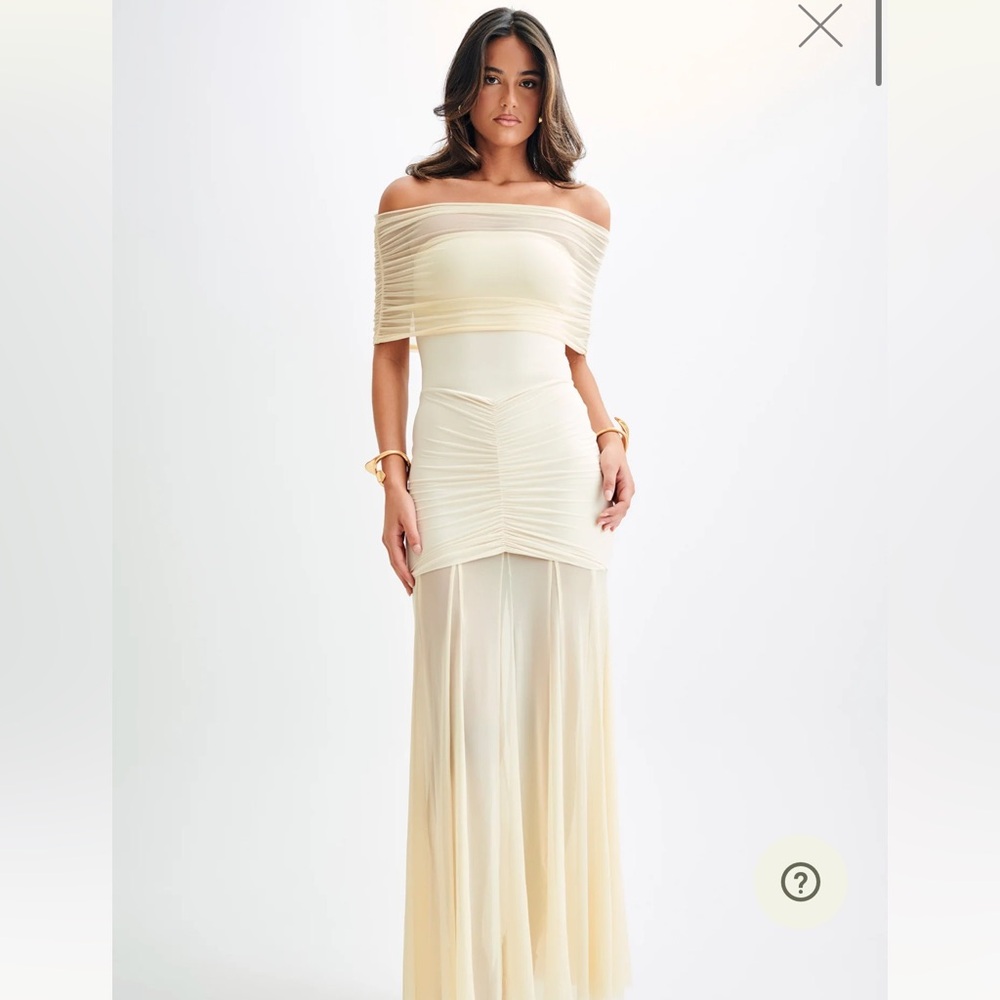 Meshki Cream Maxi Dress
